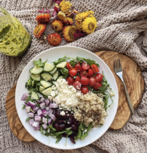 couscous and pesto bowl